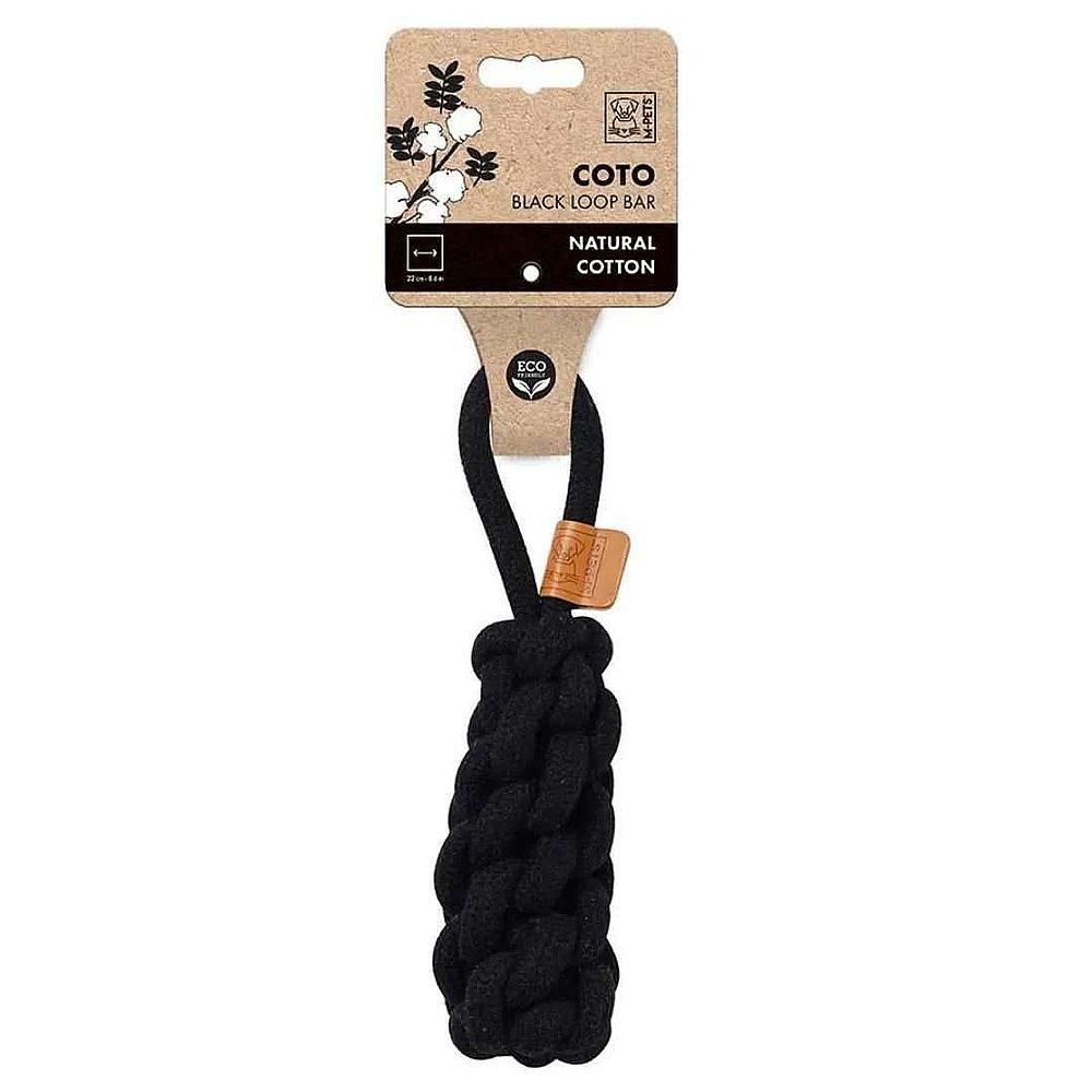 Игрушка для собак M-PETS Coto Black Loop Bar перетяжка черная 22 см (хлопок) 10648508 Игрушка для собак M-PETS Coto Black Loop Bar перетяжка черная 22 см (хлопок) 10648508
