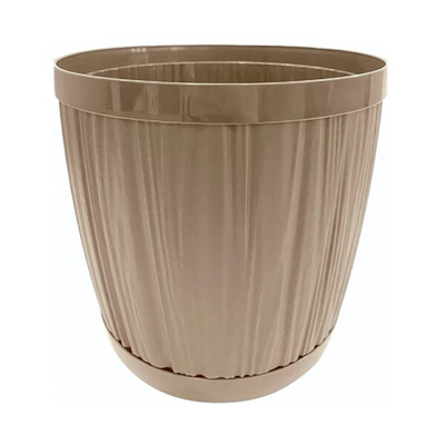 Горшок для цветов InGreen BARCELONA 9,6л, D270мм молочный шоколад