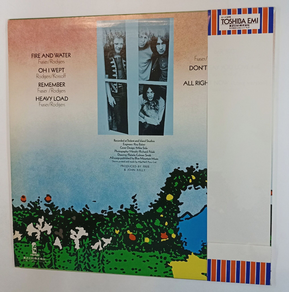 Винтажная виниловая пластинка LP Free Fire And Water (Japan 1978)