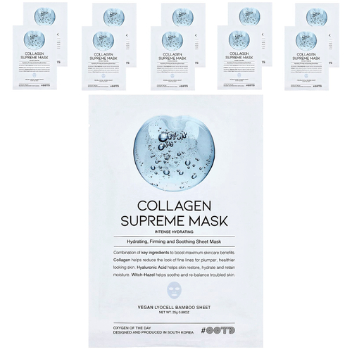 OOTD, Collagen Supreme Beauty Mask, 10 шт. По 25 г (0,88 унции)