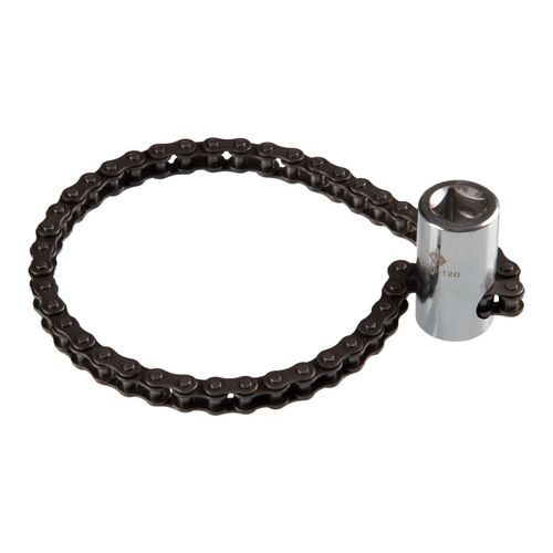 KING TONY (3209-120) Съемник масляных фильтров, 60-120 мм, 1/2", цепной