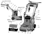 Машина мозаично-шлифовальная - 380В / 7,5 кВт Сплитстоун GM 245 7.5