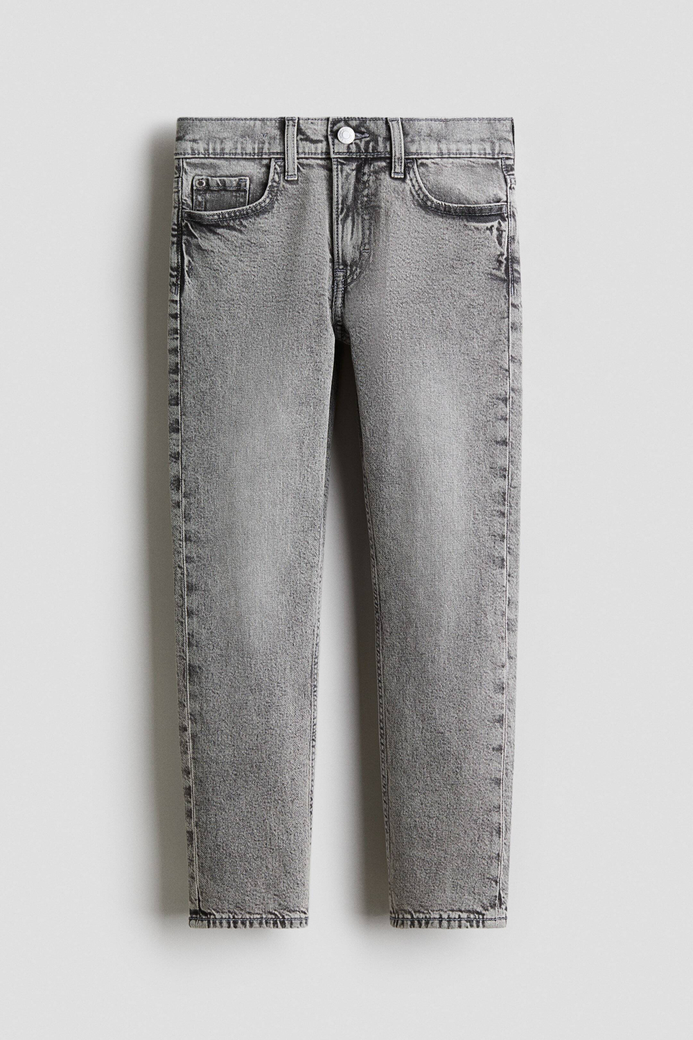 H&M Джинсы эластичные облегающие, светло-серый