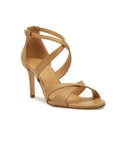 Кожаные босоножки на шпильках kinsley Michael Kors - бежевый(40S3KSMS1L)