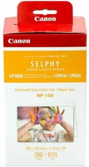 Набор RP-108 для сублимационного фотопринтера Canon Selphy