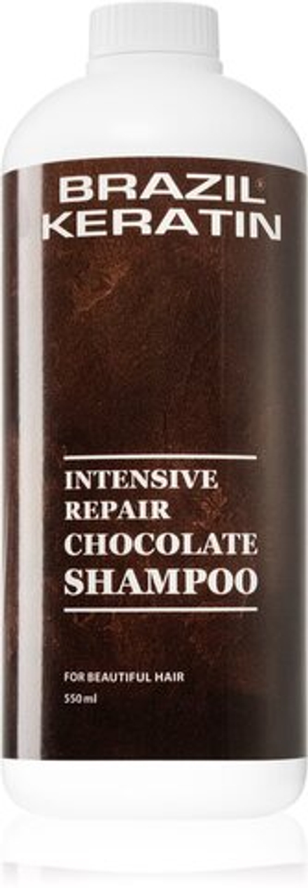 Brazil Keratin Chocolate Intensive Repair Shampoo - шампунь для поврежденных волос /   550  ml  / GTIN 8595615720761