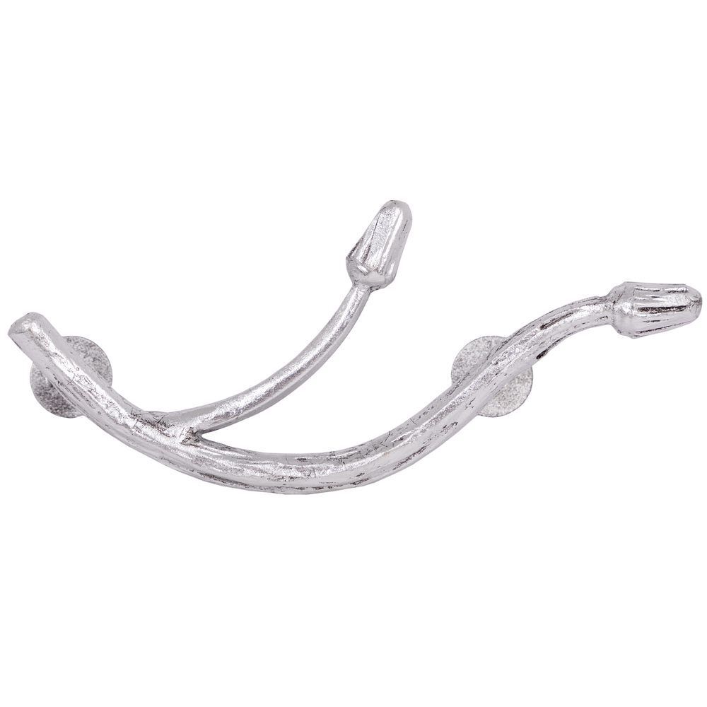 Ручка мебельная Орхидея Симпл 6.5х14.5см Античное серебро