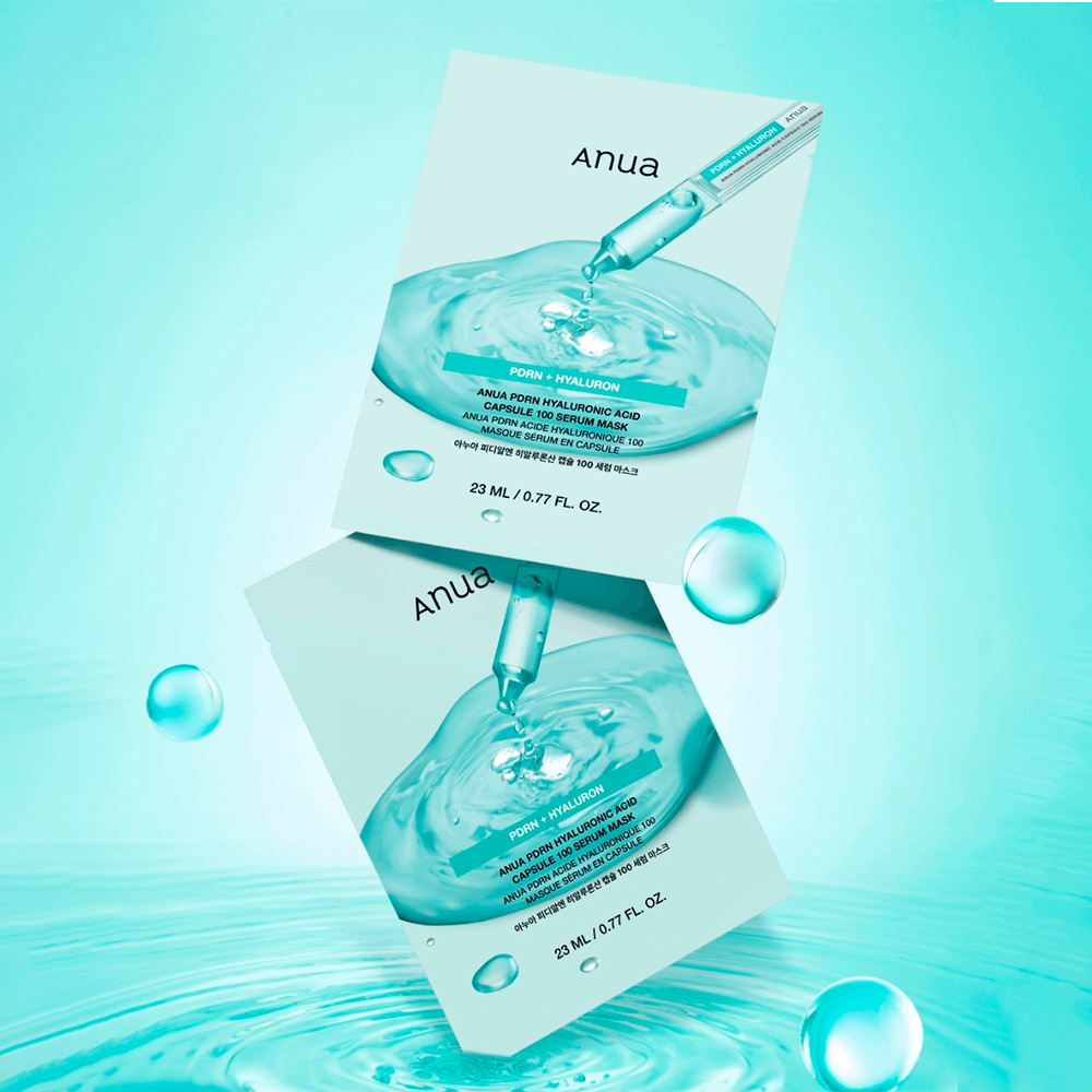 ANUA PDRN HYALURONIC ACID CAPSULE 100 SERUM MASK Тканевая маска с ПДРН и гиалуроновой кислотой, 23мл