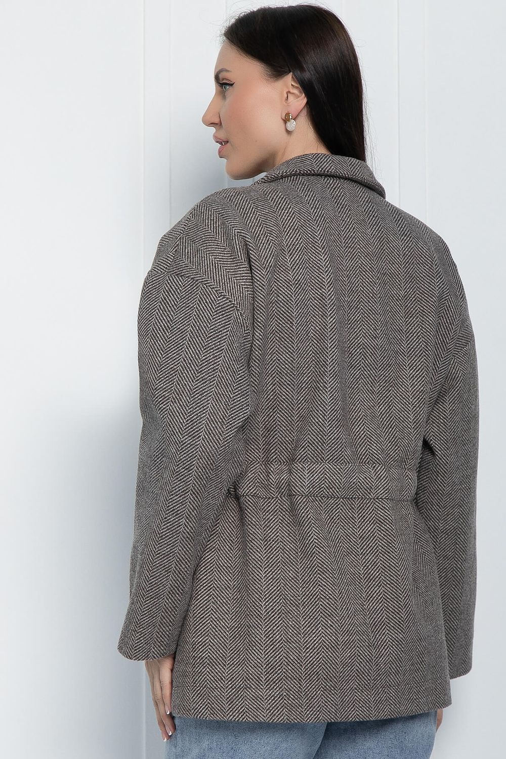 Пальто-пиджак (коричневое) Б11263 LT Collection