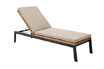 Шезлонг из алюминия Joygarden АЛЬТО, темно-серый графит, бежевый