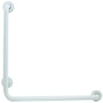 Поручень угловой 3 точки опоры правый нерж. сталь NOFER 115060.W белый