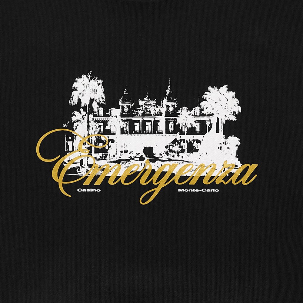 CASINO CROPPED SWEATSHIRT OVERSIZED LOOSE