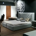 Кровать 1726 GREY серая