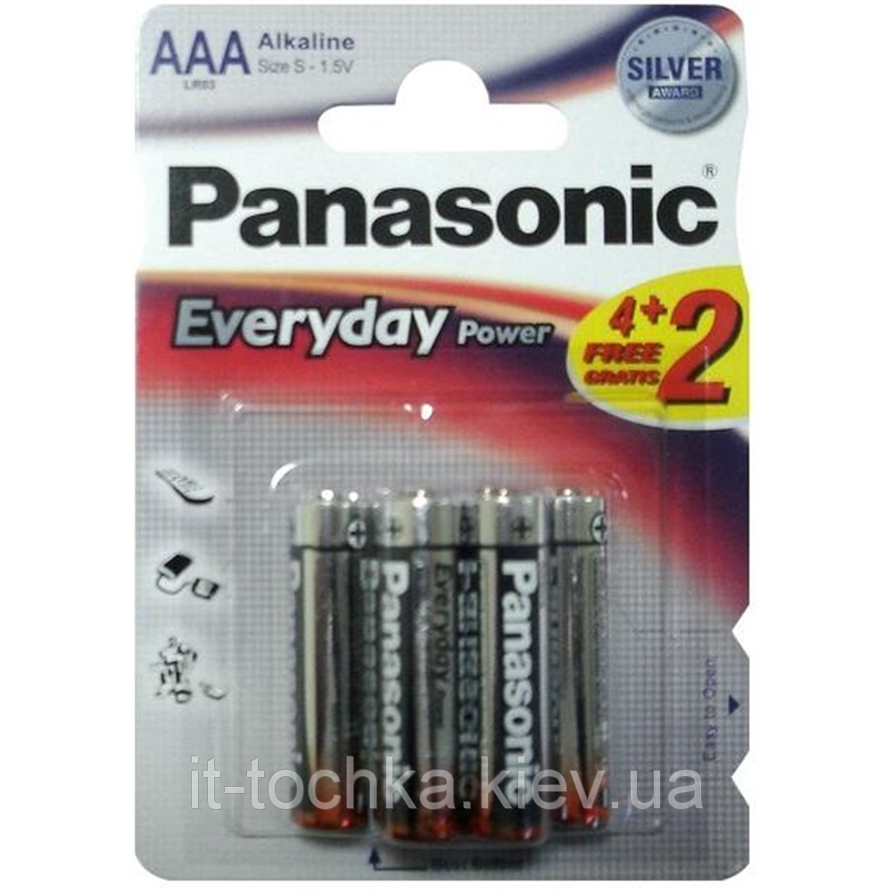 Батарейки Panasonic Everyday Power AAA щелочные 6 шт