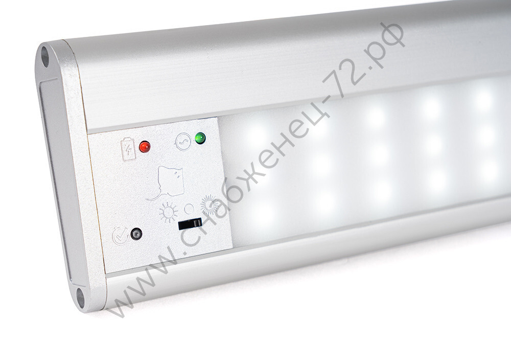 SKAT LT-2330 LED Li-Ion светильник аварийного освещения 30 светодиодов, резерв 4/8ч, алюмин корпус