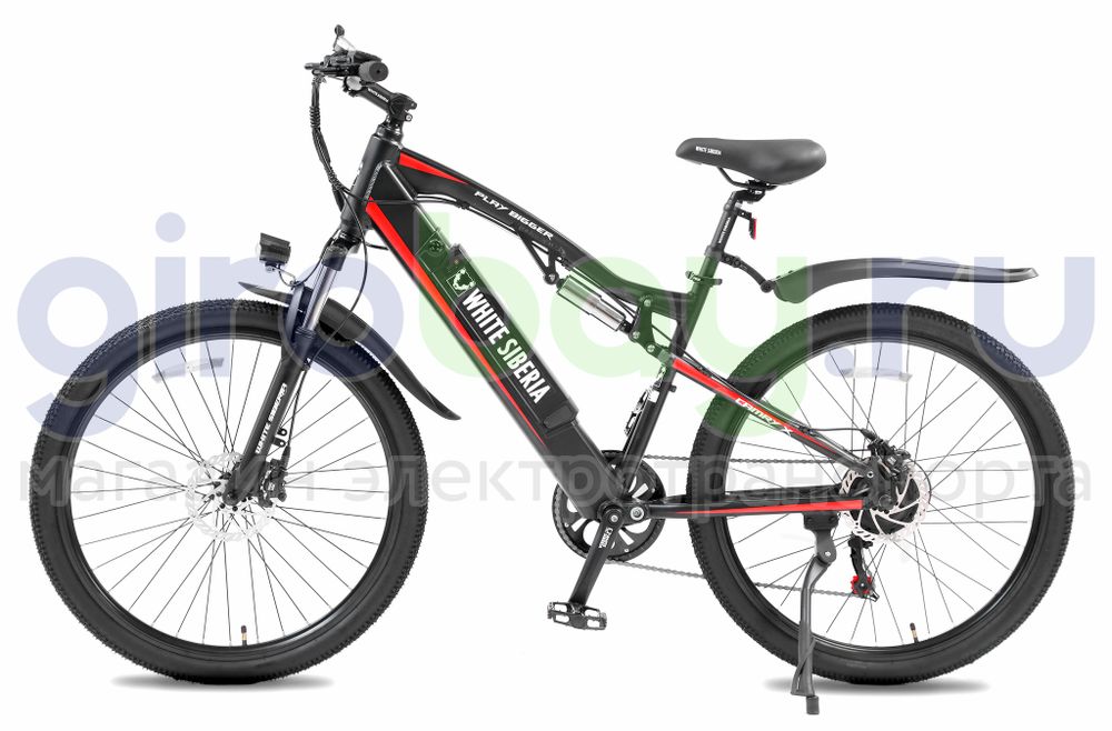 Электровелосипед WHITE SIBERIA CAMRY X 500W (матовый черный) фото 9 фото №13