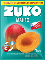 Растворимый напиток ЗУКО Манго 20г*12шт*8 блоков.