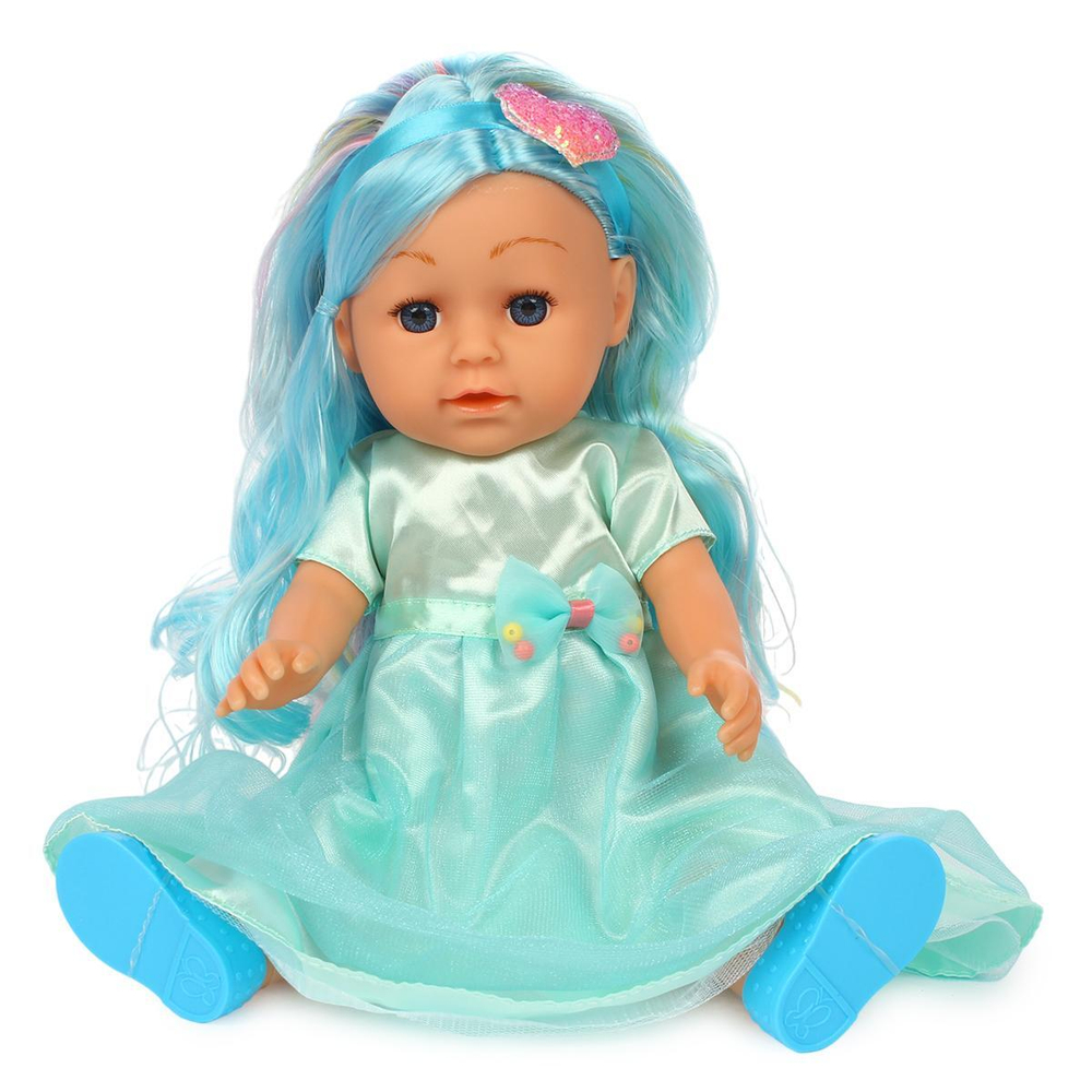 Кукла озвученная АБВГДЙКА песня Полина 35 см, диодная заколка, 6акс. (Карапуз)