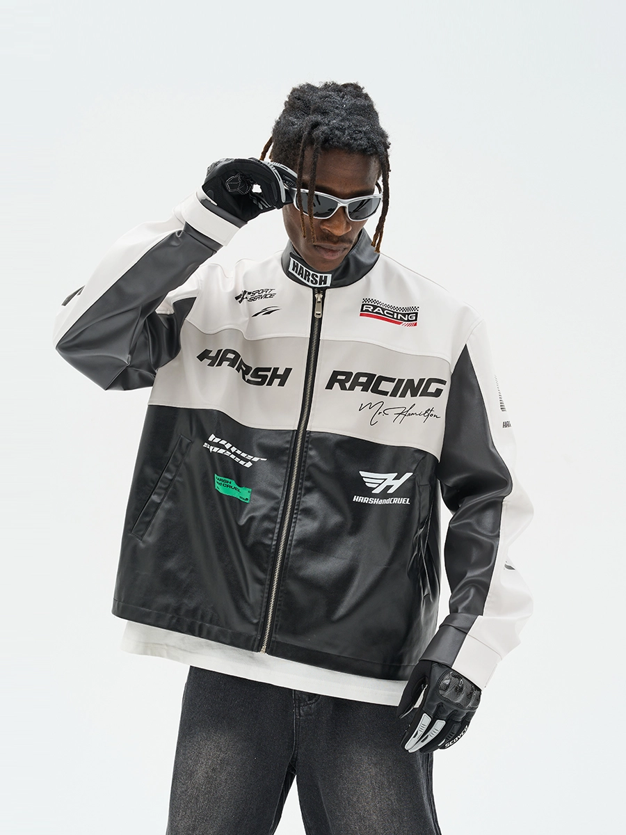 Куртка HARSHandCRUEL "Racing" V1 Leather Jacket