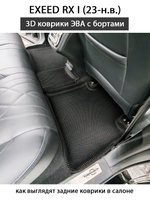 Автомобильные коврики ЭВА с бортами для EXEED RX I (23-н.в.)