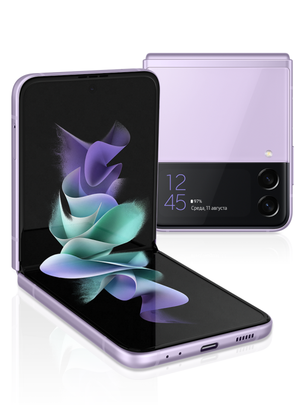 Смартфон Samsung Galaxy Z Flip3 SM-F711 128Gb Лавандовый (SM-F711BLVASER)