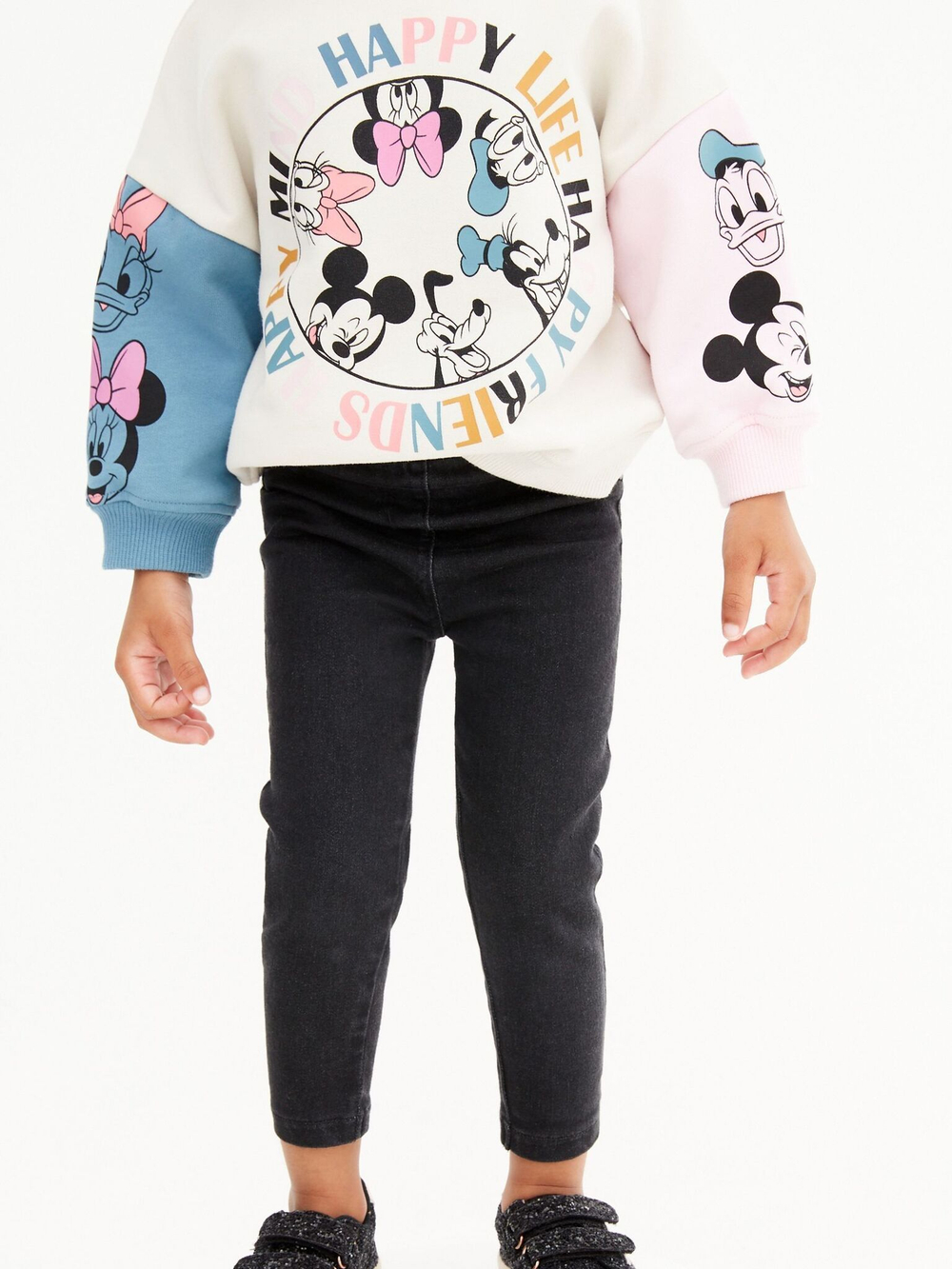 Джегинсы для девочки Next M15-051, Черный