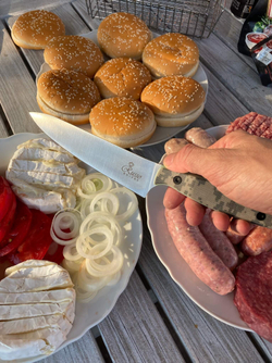 🏆Кухонный нож Alexander M PRO N690 Camo G10