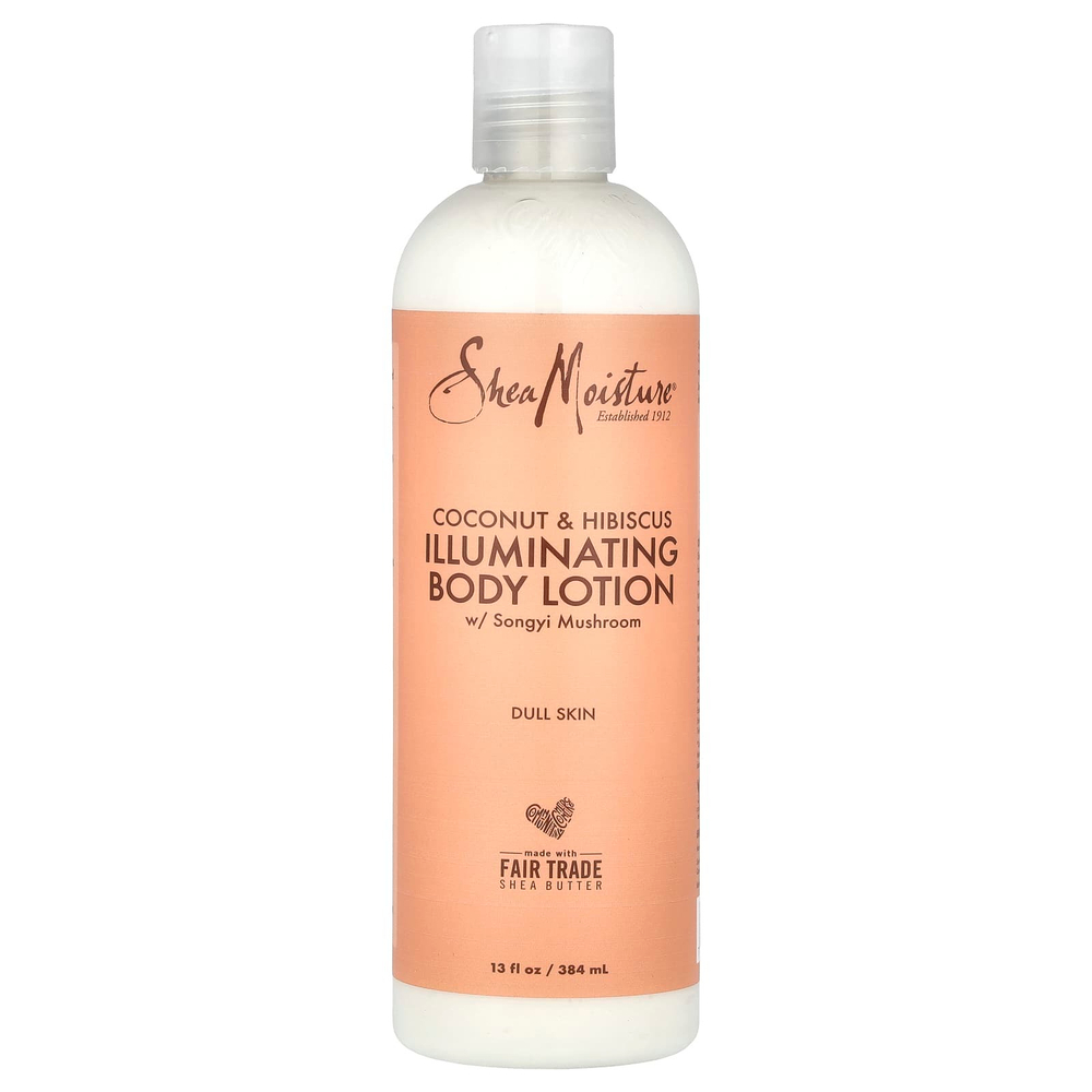 SheaMoisture, Осветляющий лосьон для тела с грибами сонги, кокосом и гибискусом, 384 мл (13 жидк. унц.)