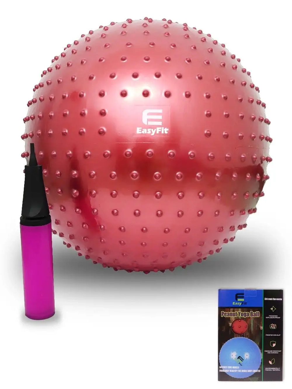 Мяч гимнастический массажный 55 см