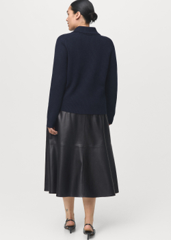 Миди-юбка из искусственной кожи