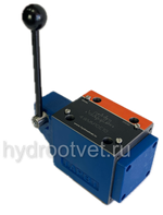 4WMM10C10/F -  Гидрораспределитель Ду 10 с ручным управлением, схема C (574), возврат - F = фиксатор