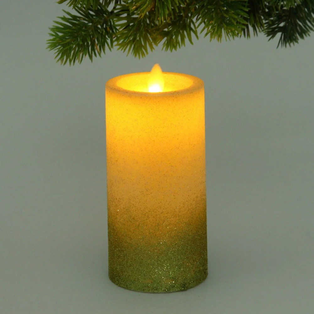 Сувенир с подсветкой «Свеча - Ночной огонь» 7,5*15 см (работает от батареек 3 ААА)