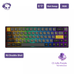 Игровая механическая клавиатура AKKO 3068B Plus Black&Gold CS Jelly Pink