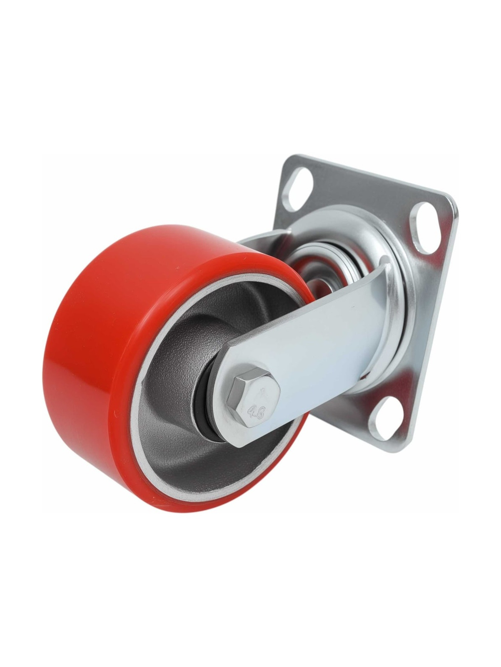 Колесо промышленное поворотное с подшипником 100мм ПУ/чугун Gigant G-04-09-21