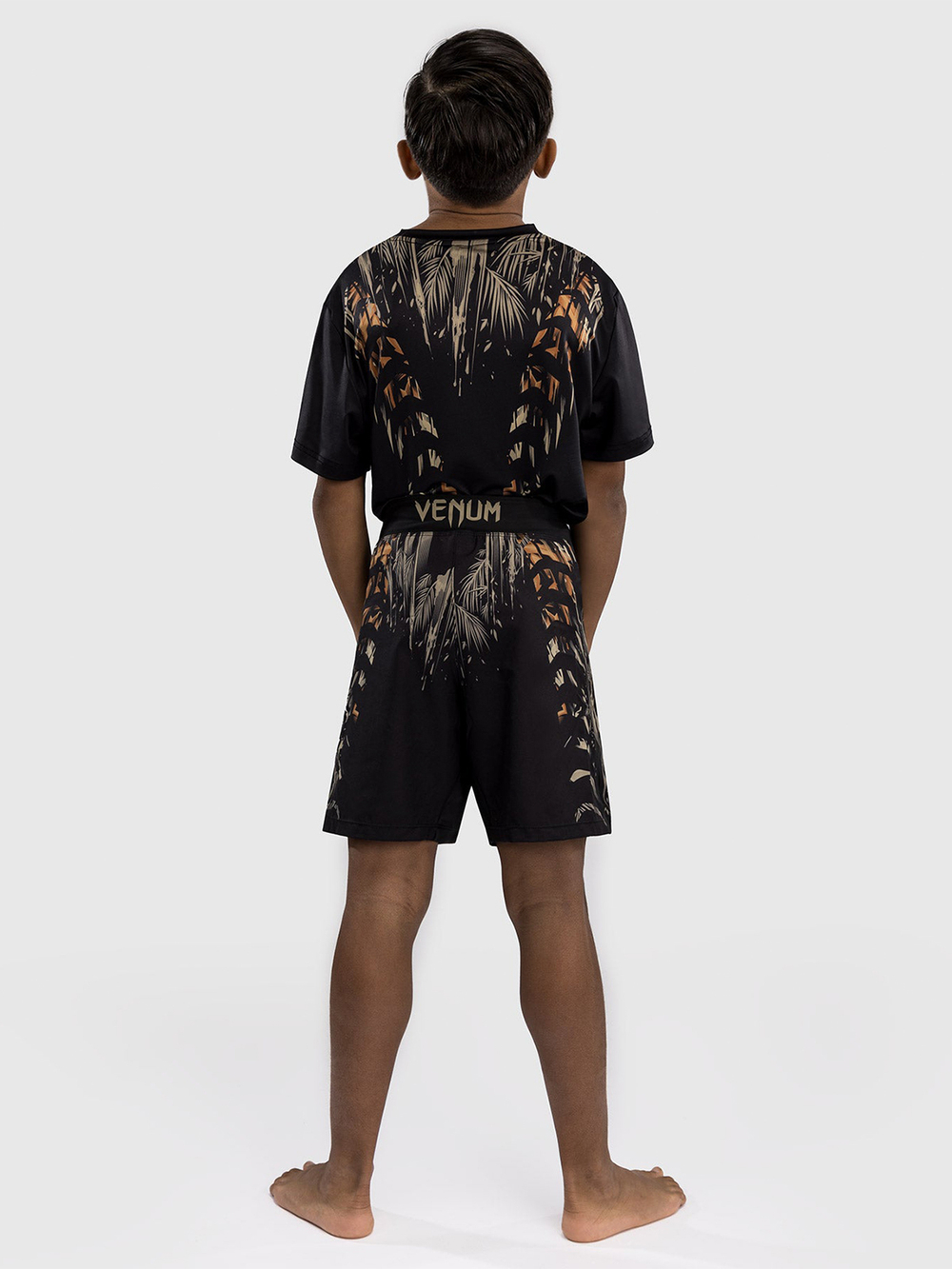 Шорты ММА детские Venum Tiger Black/Neo Orange