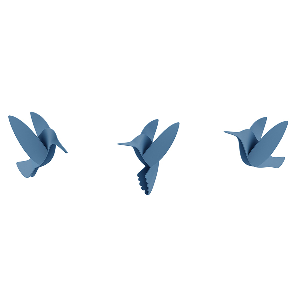 Декор для стен Hummingbird 9 элементов разноцветный, Umbra