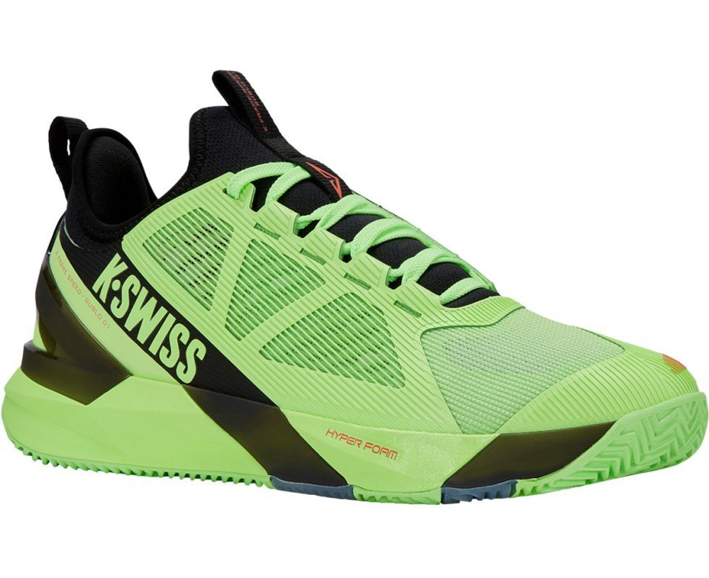 Теннисные кроссовки K-Swiss K-Frame Speed Rublo Clay - soft neon green/black/neon lava