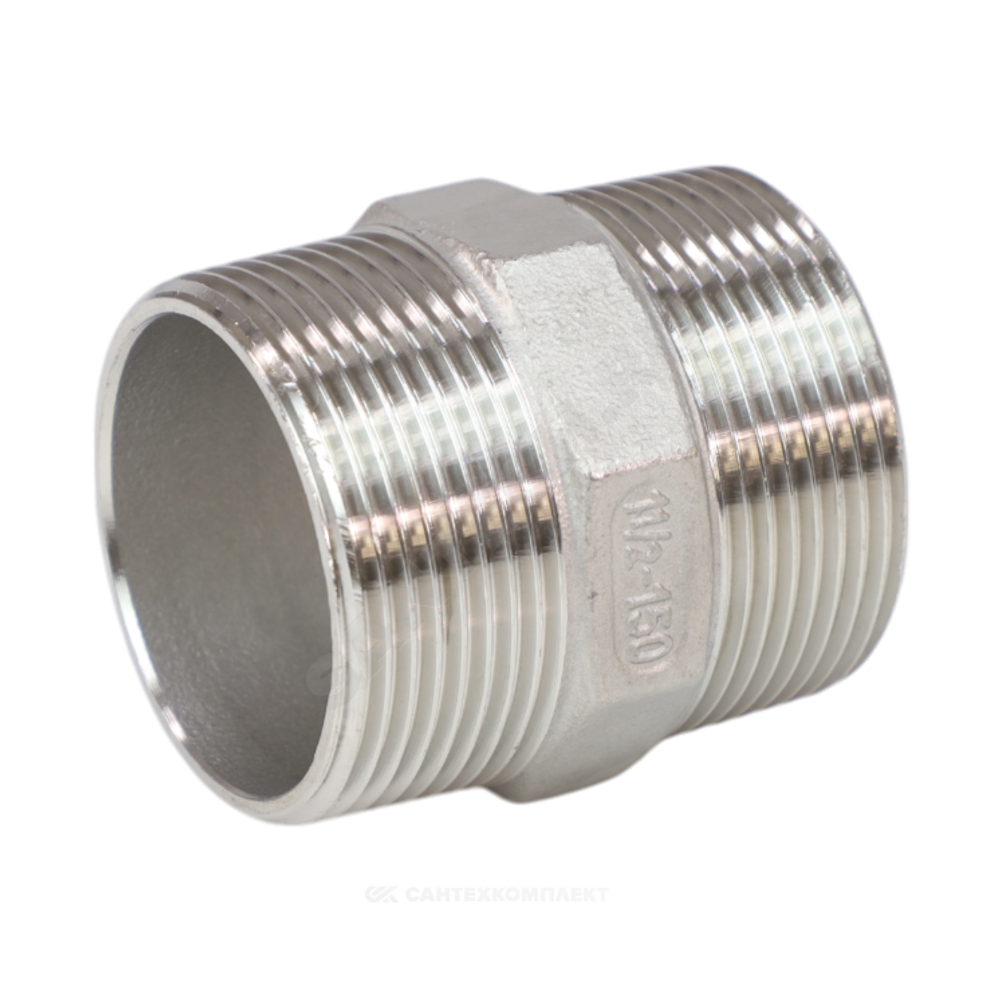 Ниппель сталь нерж Ду 40 (1 1/2") НР Benarmo