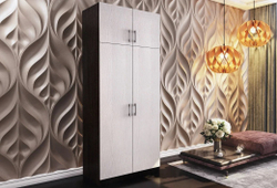 Шкаф 2-х створчатый с перегородкой BTS, венге