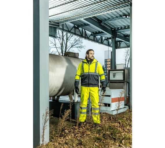 Полукомбинезон сигнальный водостойкий желтый VOLME Högert, арт. HT5K342