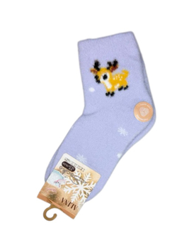 Детские носки "пушистые" из шерсти - набор 30 пар