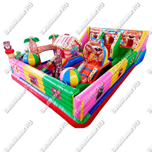 Коммерческий батут "В погоне за медведем",вход слева, 10*6,3*3 м