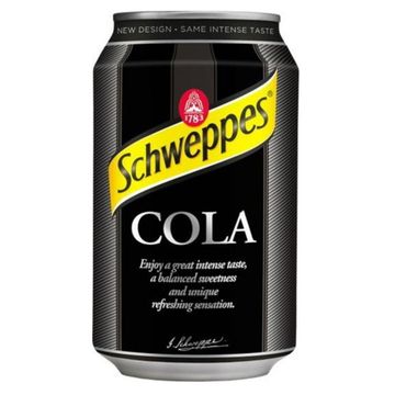 Газированный напиток Schweppes Cola со вкусом колы, 330 мл
