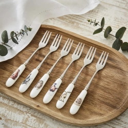 Royal Worcester Набор Wrendale Designs из 6 вилок для торта