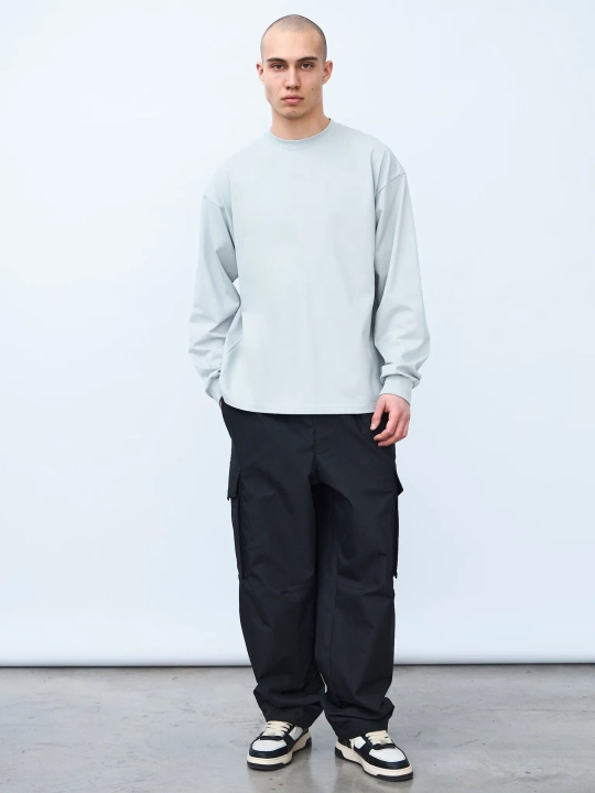 Лонгслив оверсайз (cерый) 230 г