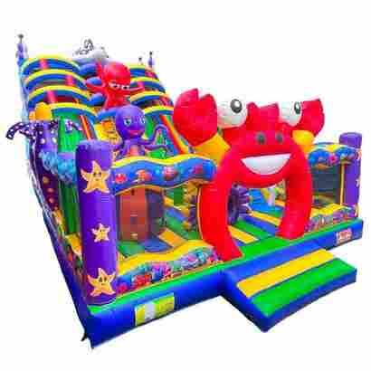 Коммерческий надувной батут «Мега риф 2», 14*7*8 м