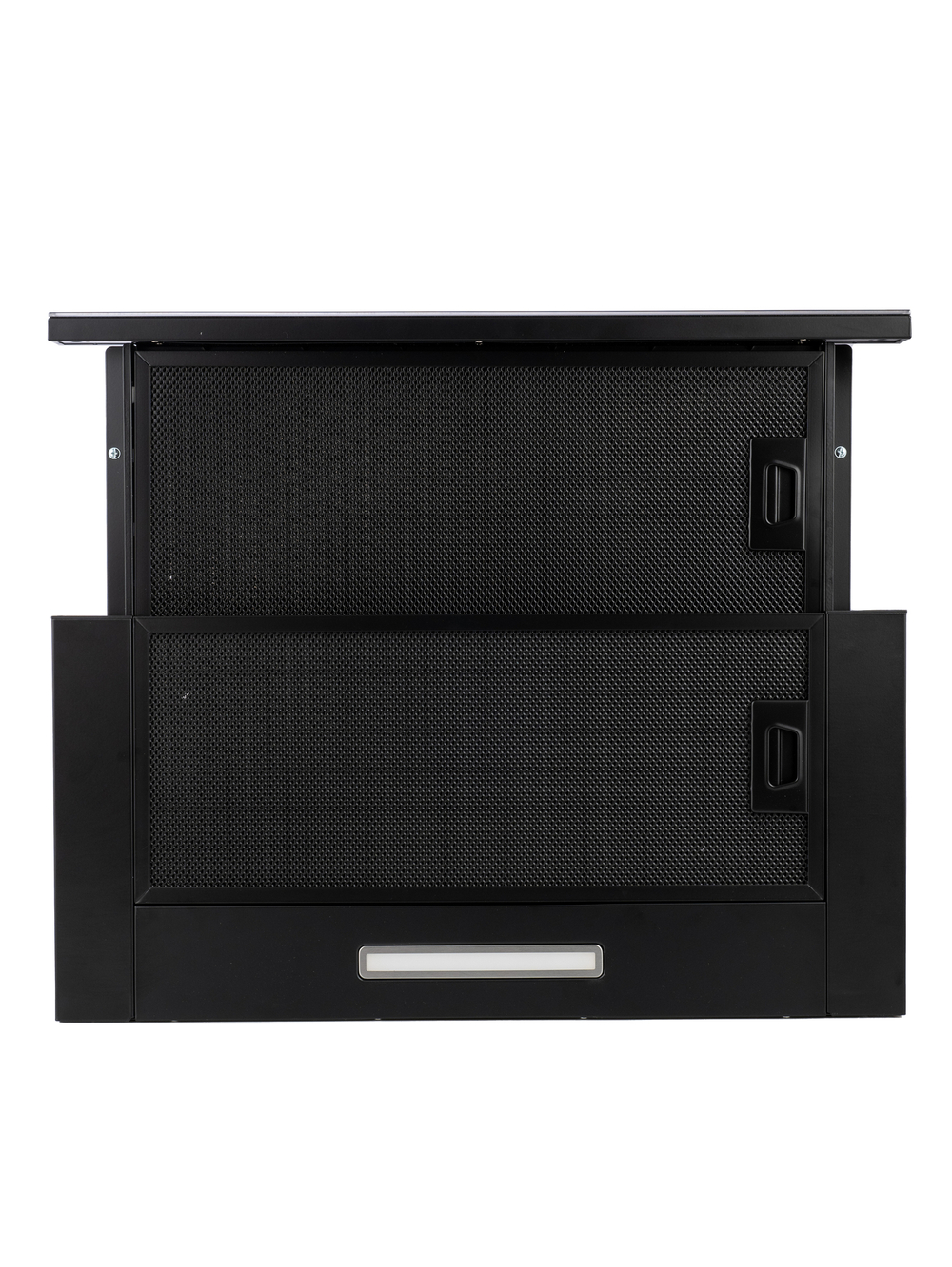 Кухонная вытяжка MACBI встраиваемая MTF 60-3-Fblack 800м3/ч Черная/черный фильтр (планка: акрил)