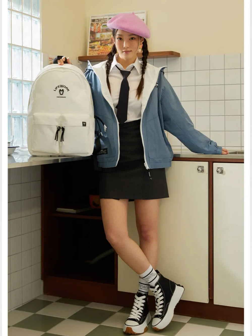 Рюкзак с двумя карманами и логотипом ARCH