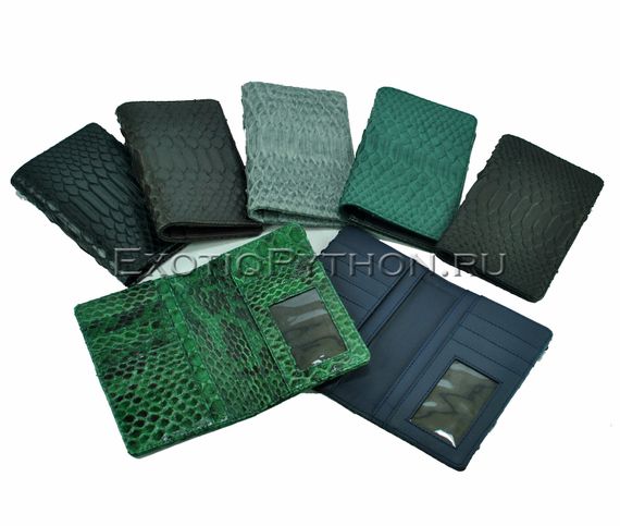 Обложка для документов из кожи питона AC-41