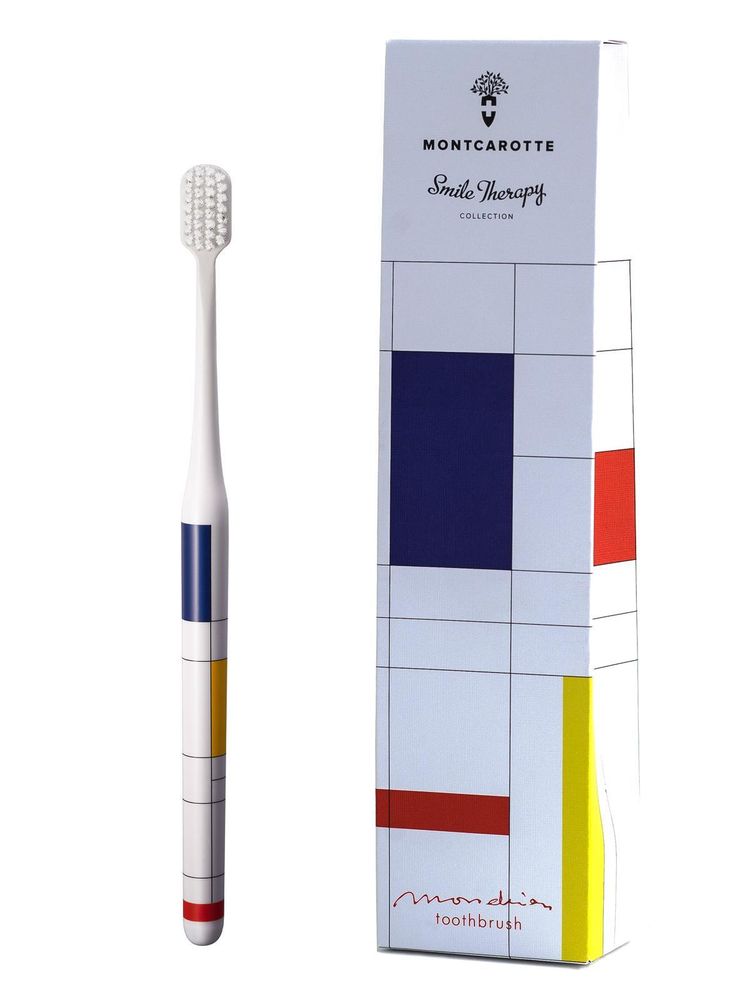 Montcarotte Mondrian toothbrush /abstraction brush collection soft 0.15mm MC403